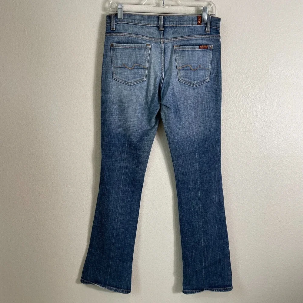 7 For All‎ Mankind Womens 28 Bootcut Jeans Blue Denim Cotton Stretch